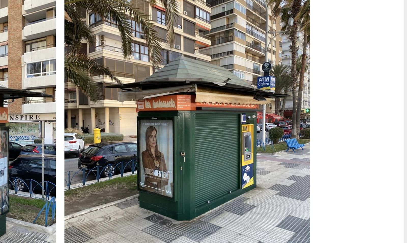 Primer ATM multi-banco en un quiosco de prensa de Málaga.