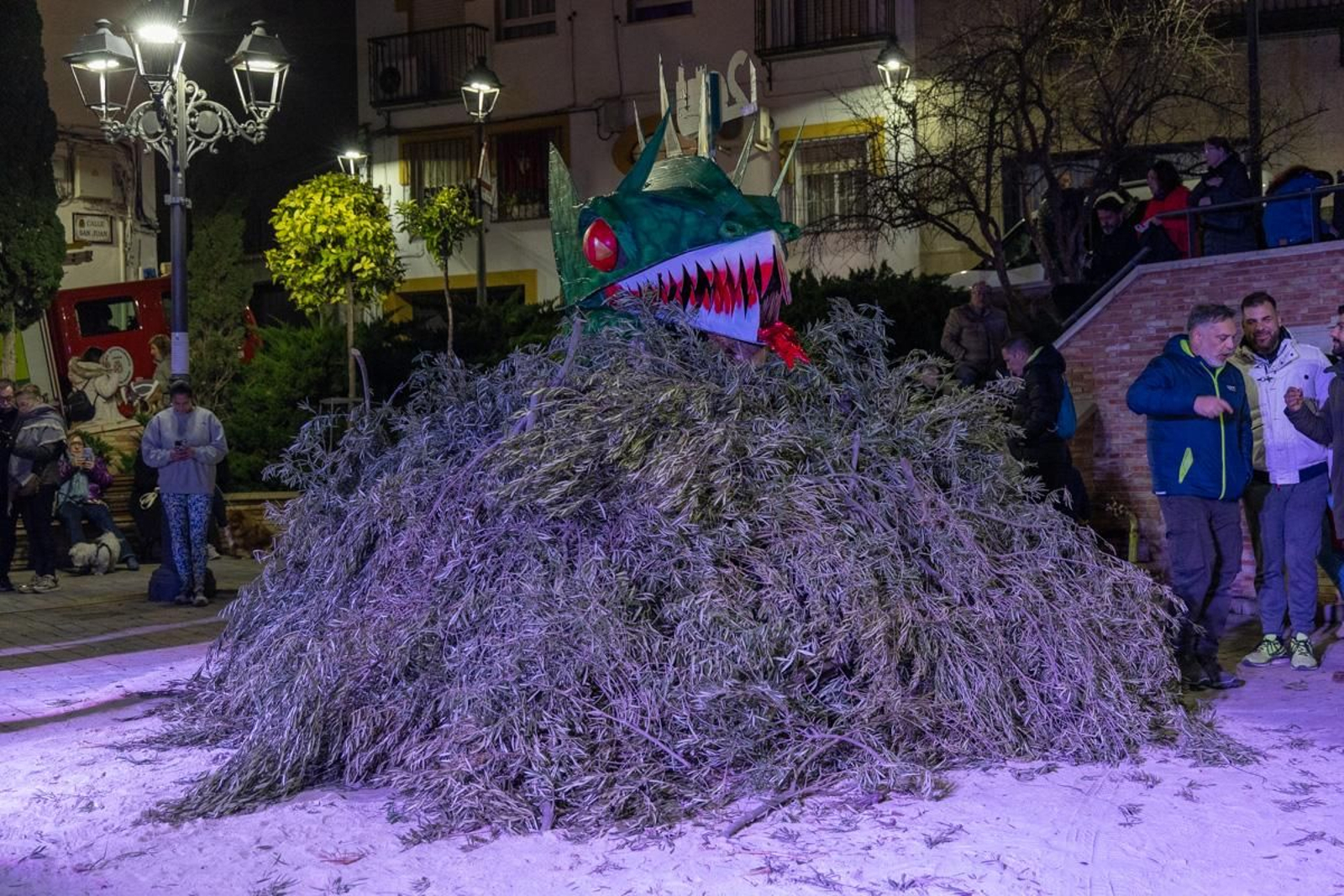 Encendido de la lumbre institucional con motivo de la festividad de San Antón