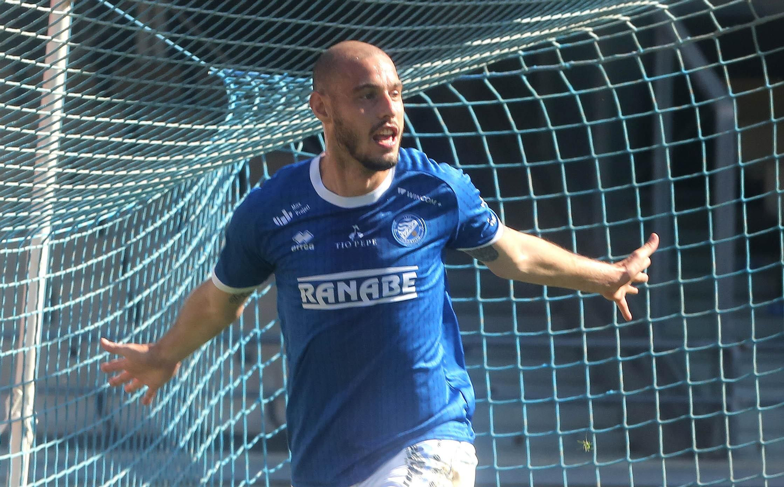 Antonio Sánchez, delantero del Xerez DFC, ha recuperado la sonrisa tras su doblete al Ceuta.