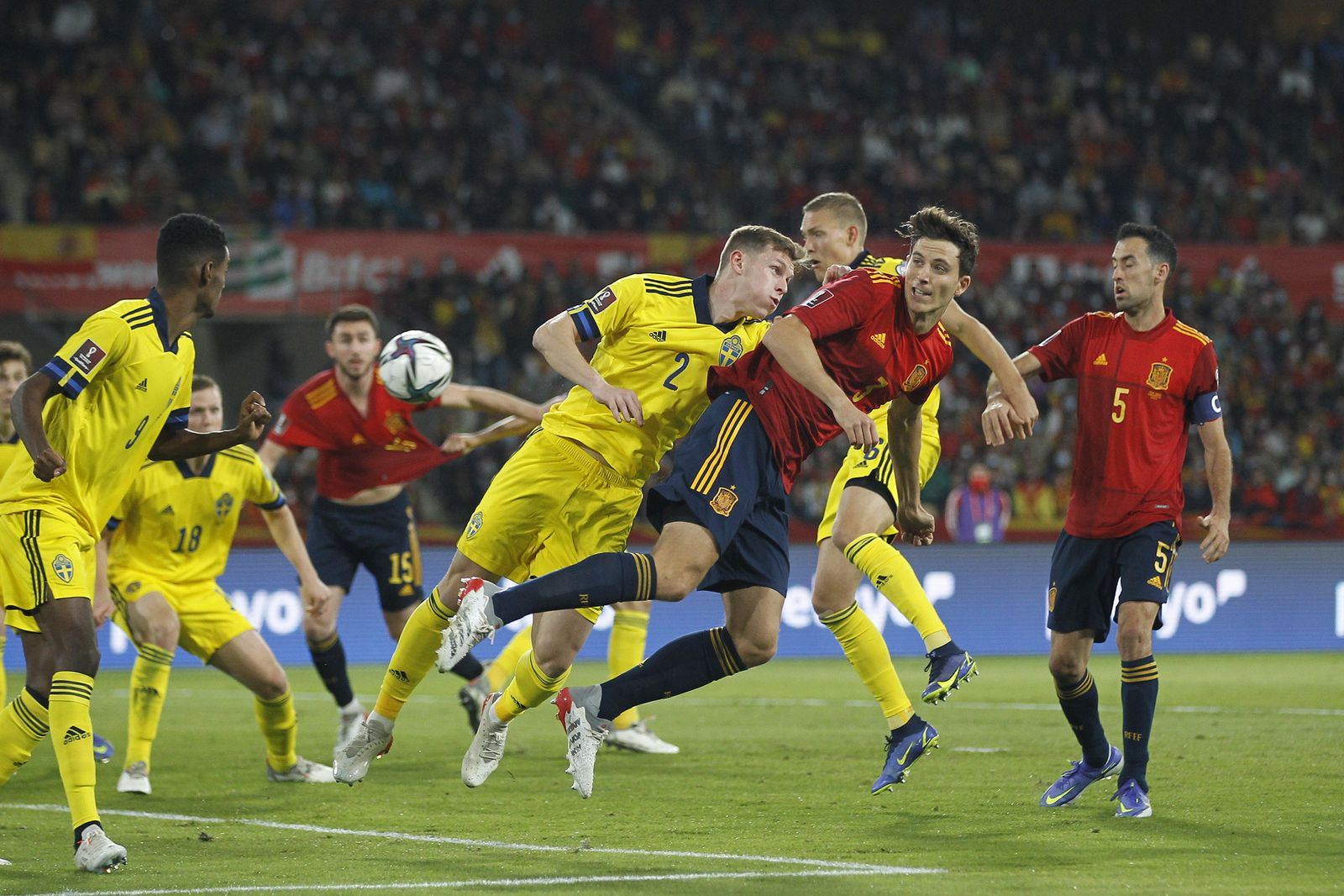 Las imágenes del España-Suecia