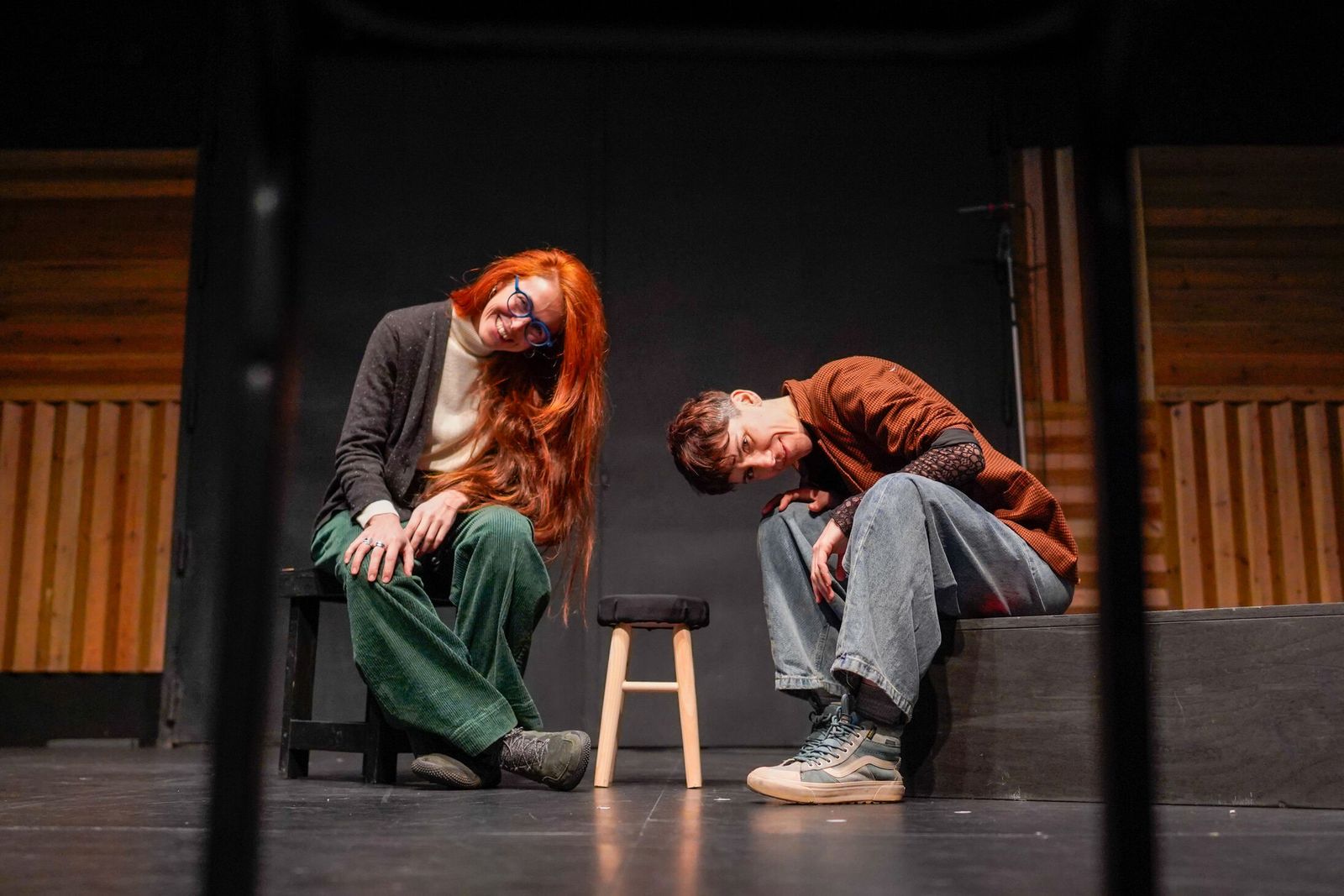 Irene Cantero y Natalia Jiménez, fotografiadas este miércoles en el Teatro Central.