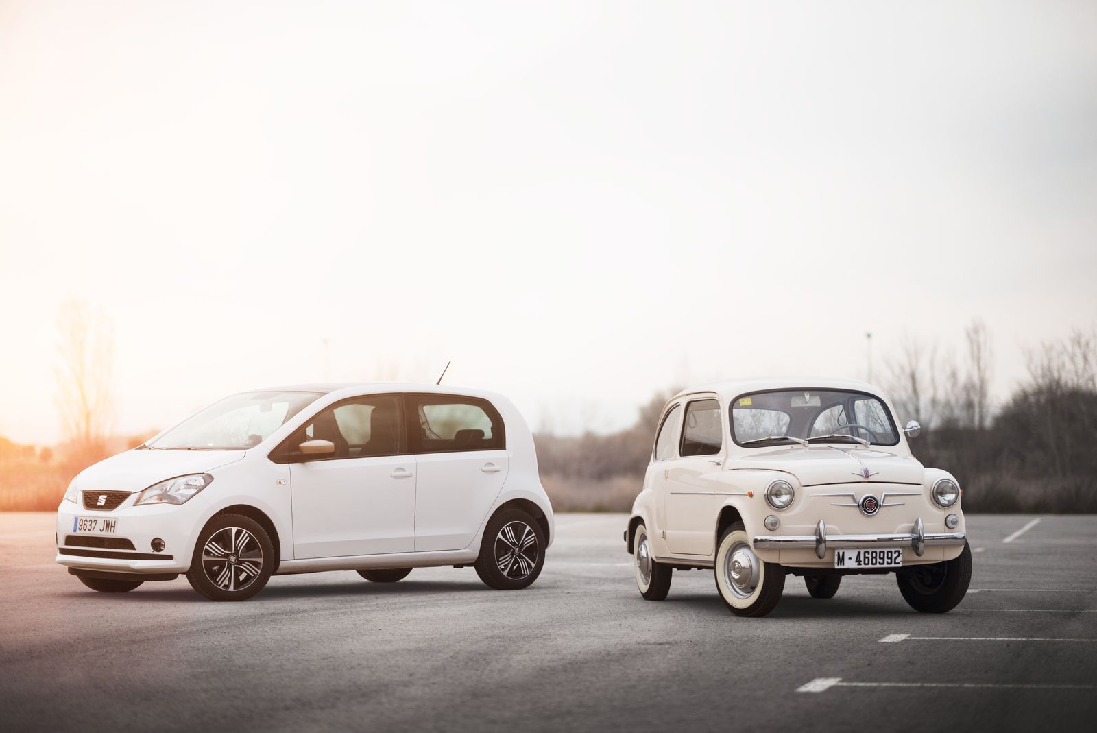 Comparativa del Seat 600 con el Seat Mii