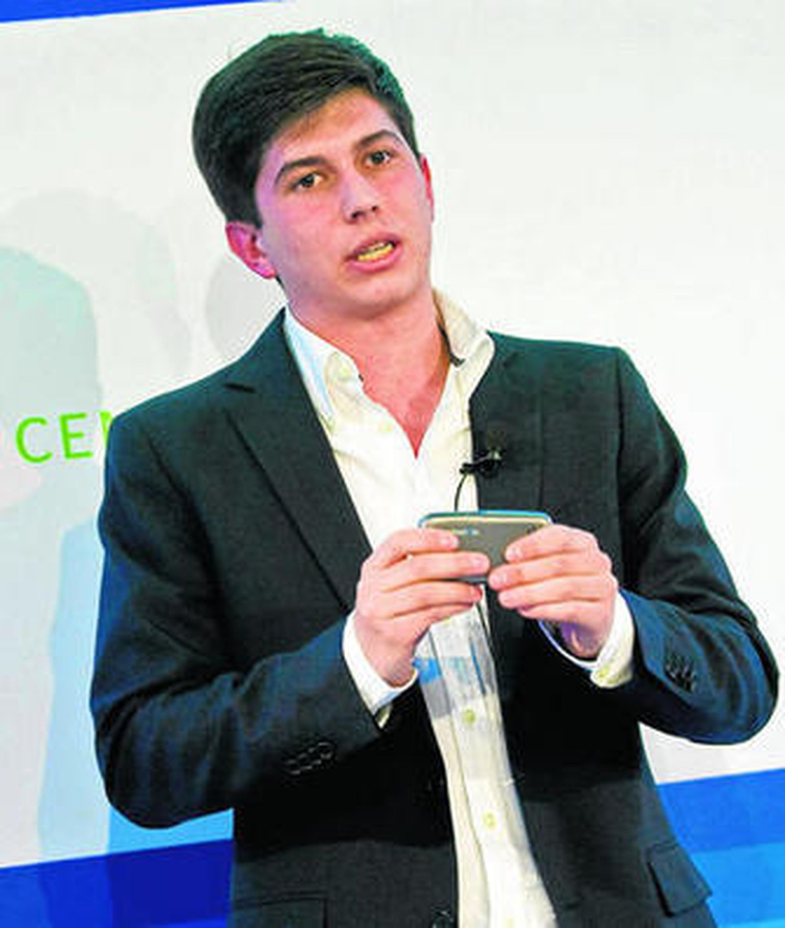 El joven emprendedor Javier Agüera.