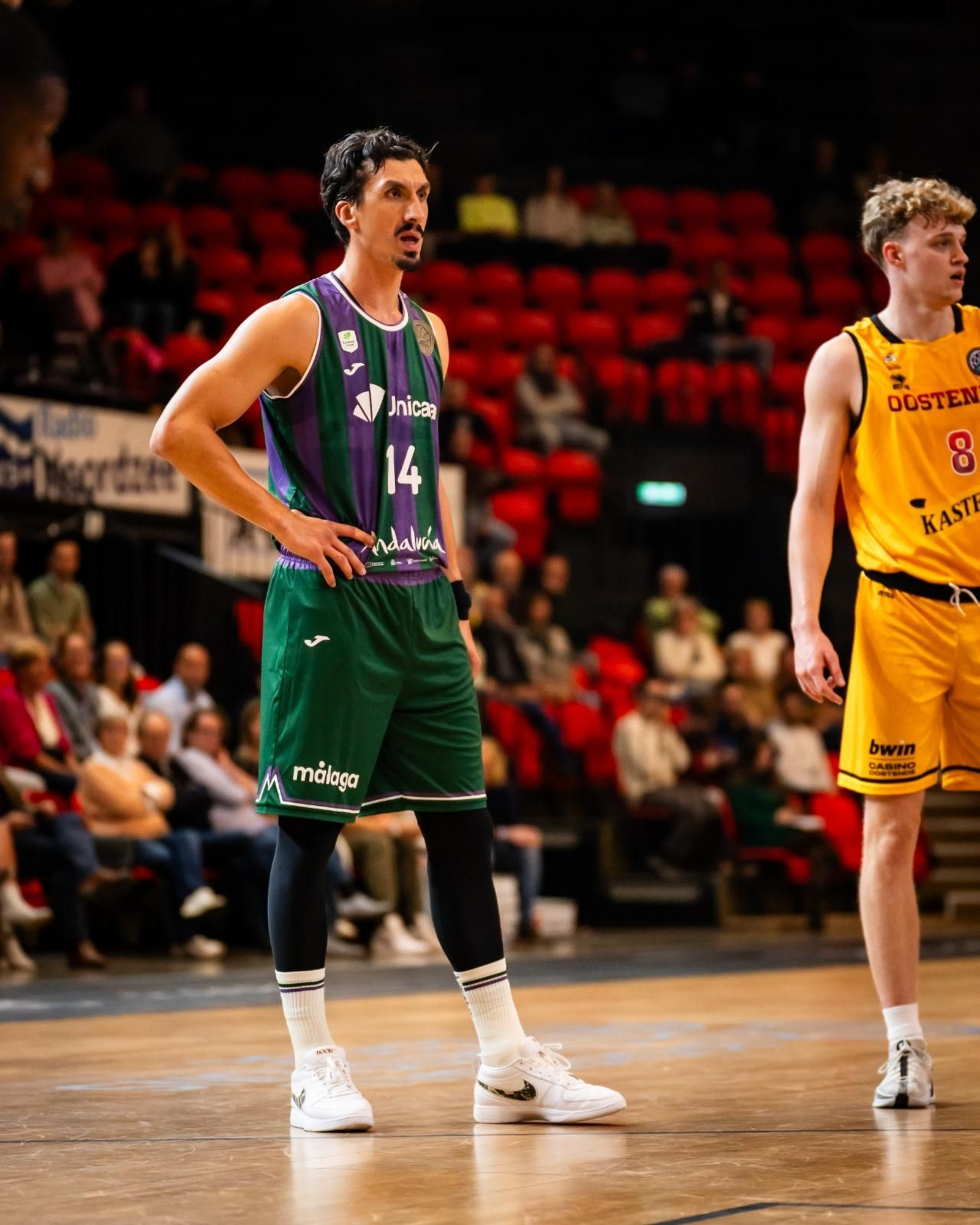 El Oostende-Unicaja, en fotos