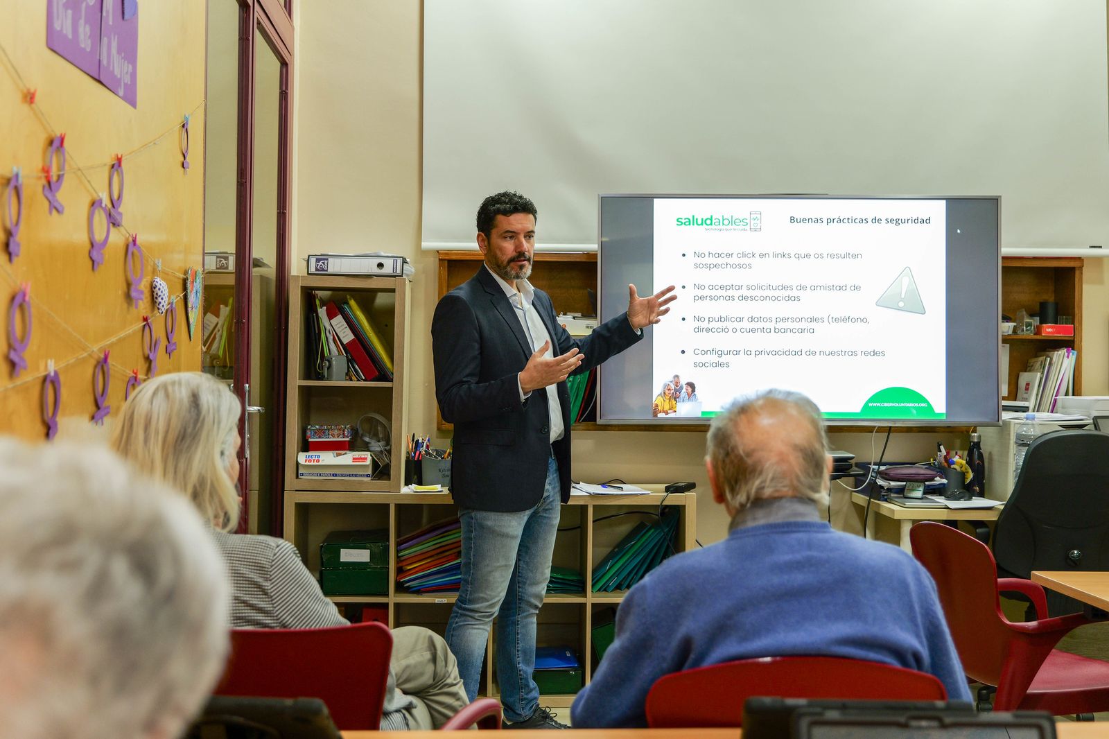 Uno de los cursos de Cibervoluntarios