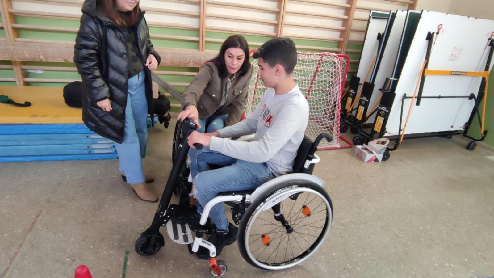 Otro momento de la visita.