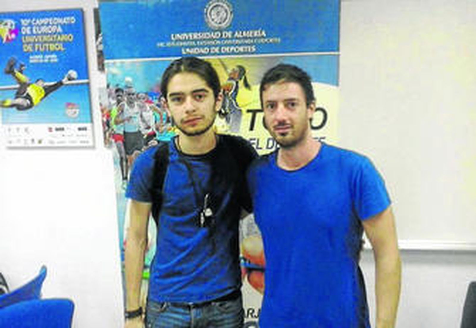 Sergio Abad Sánchez y Rafael Conejo Sánchez, primer y tercer clasificados en la fase que se disputó el jueves.