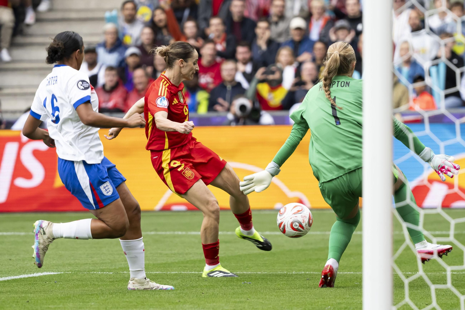 Las mejores imágenes de la final España - Inglaterra de la Eurocopa femenina