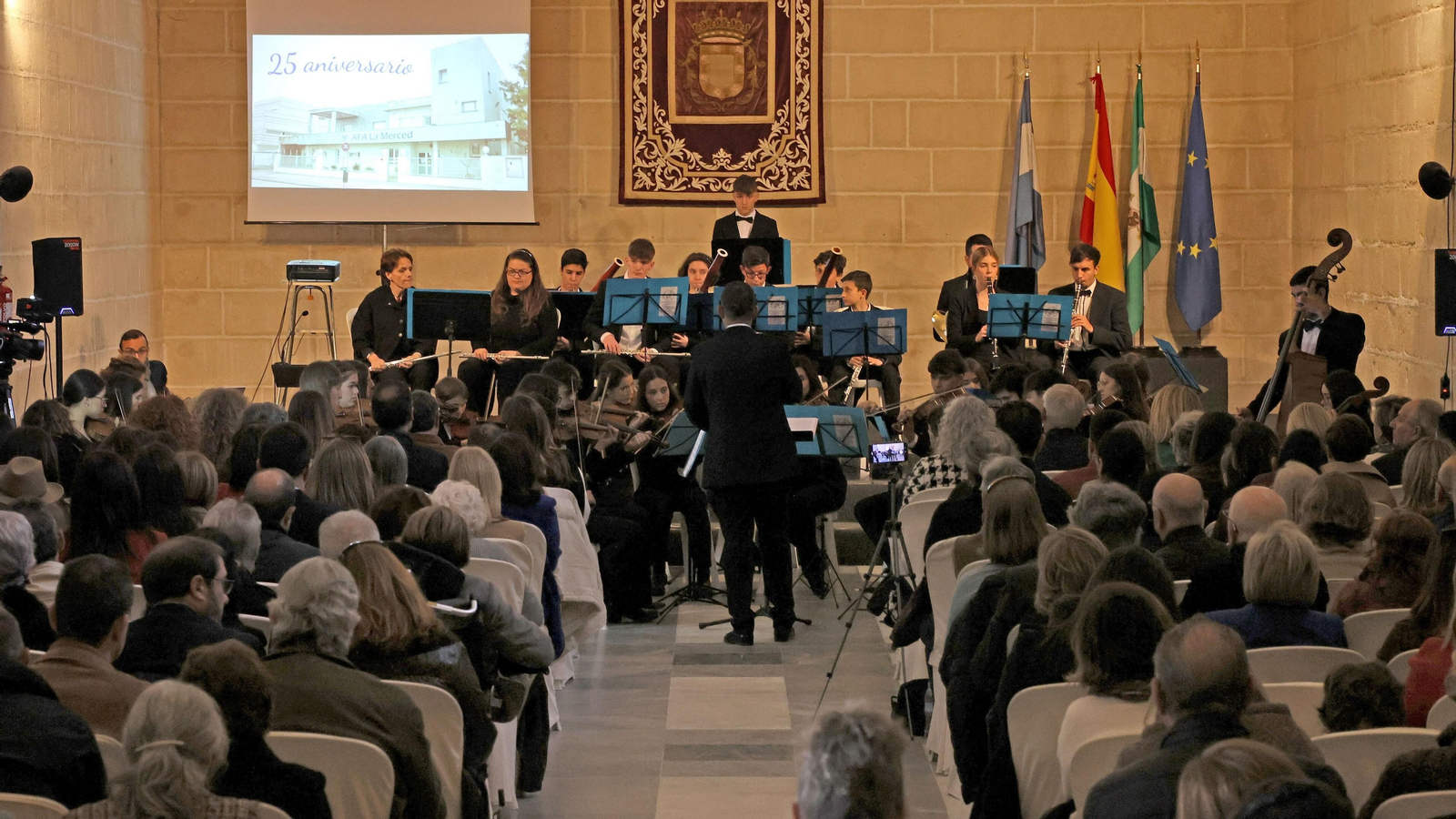 Imagen del aspecto que presentó la gala de AFA La Merced.