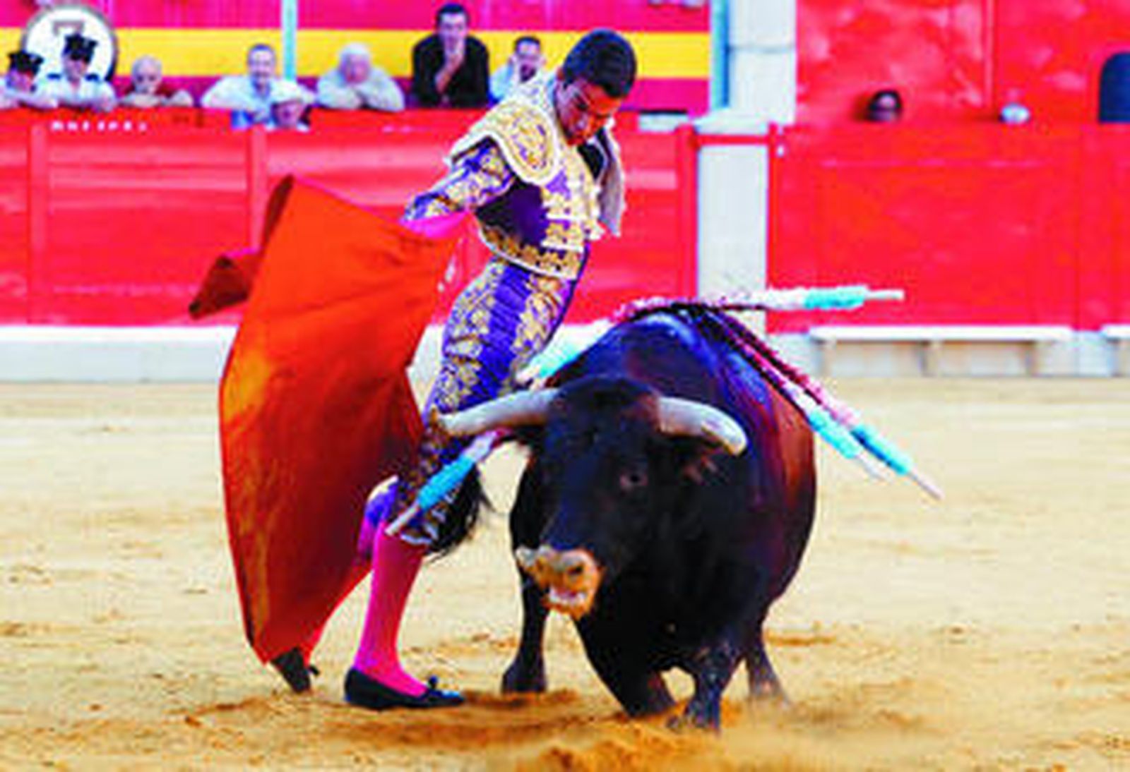 Manzanares, en un momento de la corrida.