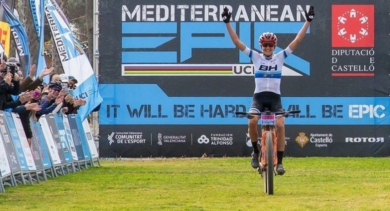 Natalia Fischer, a su llegada.