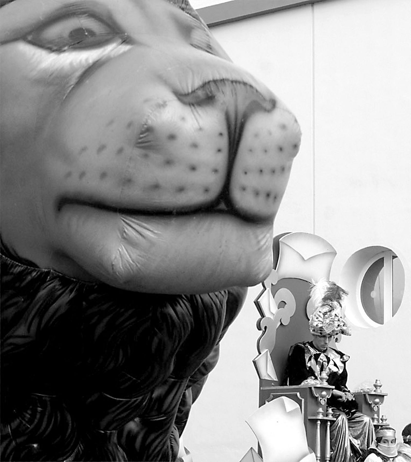 El atleta David Domínguez Guimerá ejerciendo de Heraldo de Sus Majestades de Oriente en la Cabalgata de Reyes de 2009