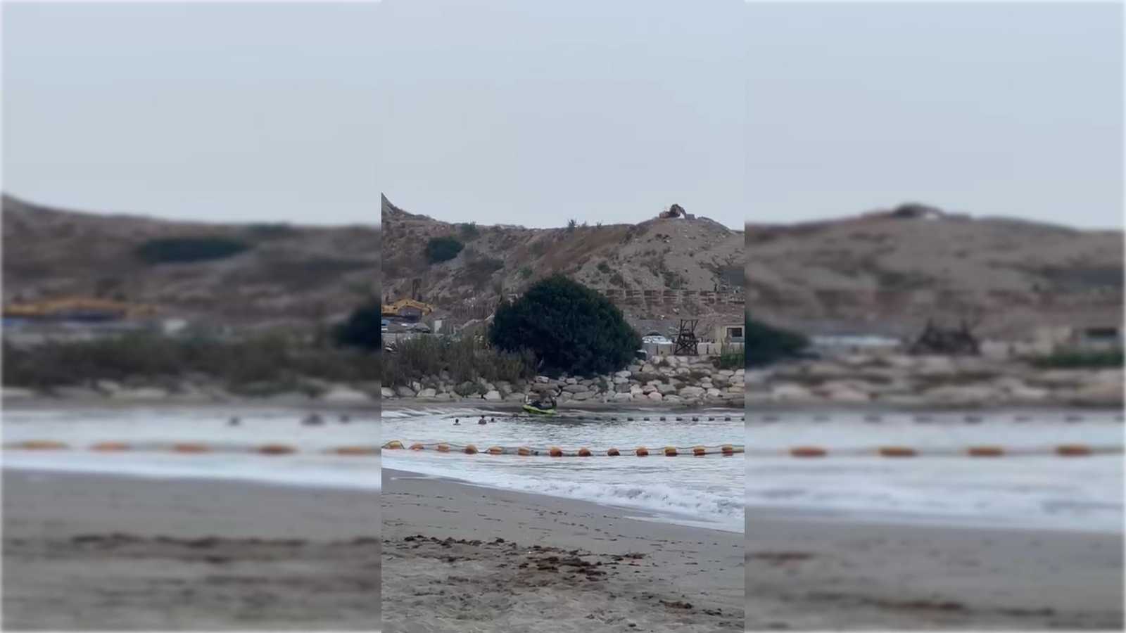 Llegada de la embarcación a Catalan Bay.
