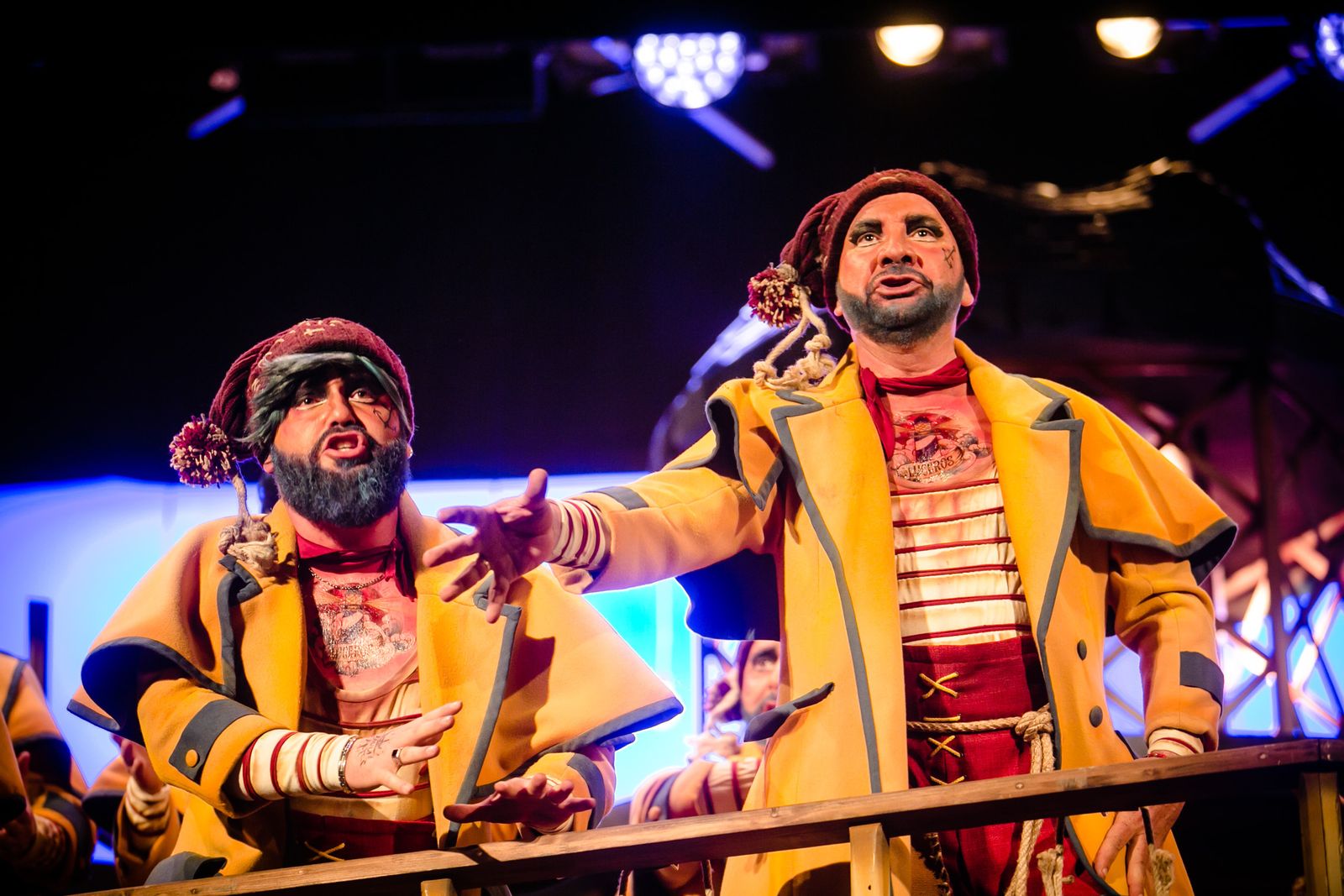 La comparsa 'Los luceros' en una de sus actuaciones del COAC 2019.