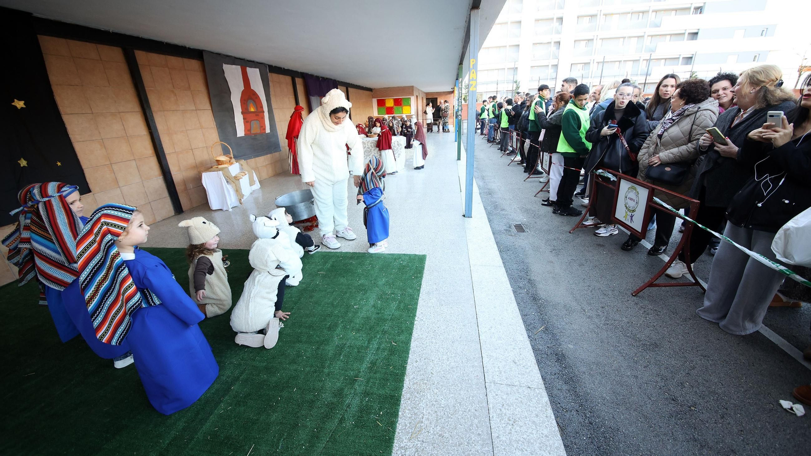 Belén viviente en el Colegio San José Fundación Xafer de Jerez