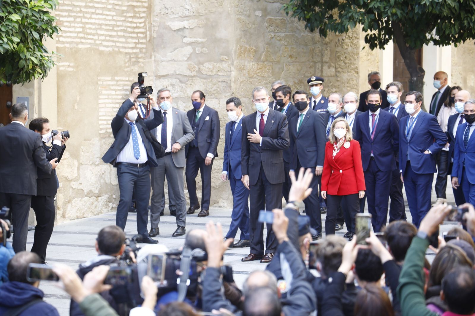 La clausura del Rey del  Congreso de Directivos de CEDE en Córdoba, en fotografías