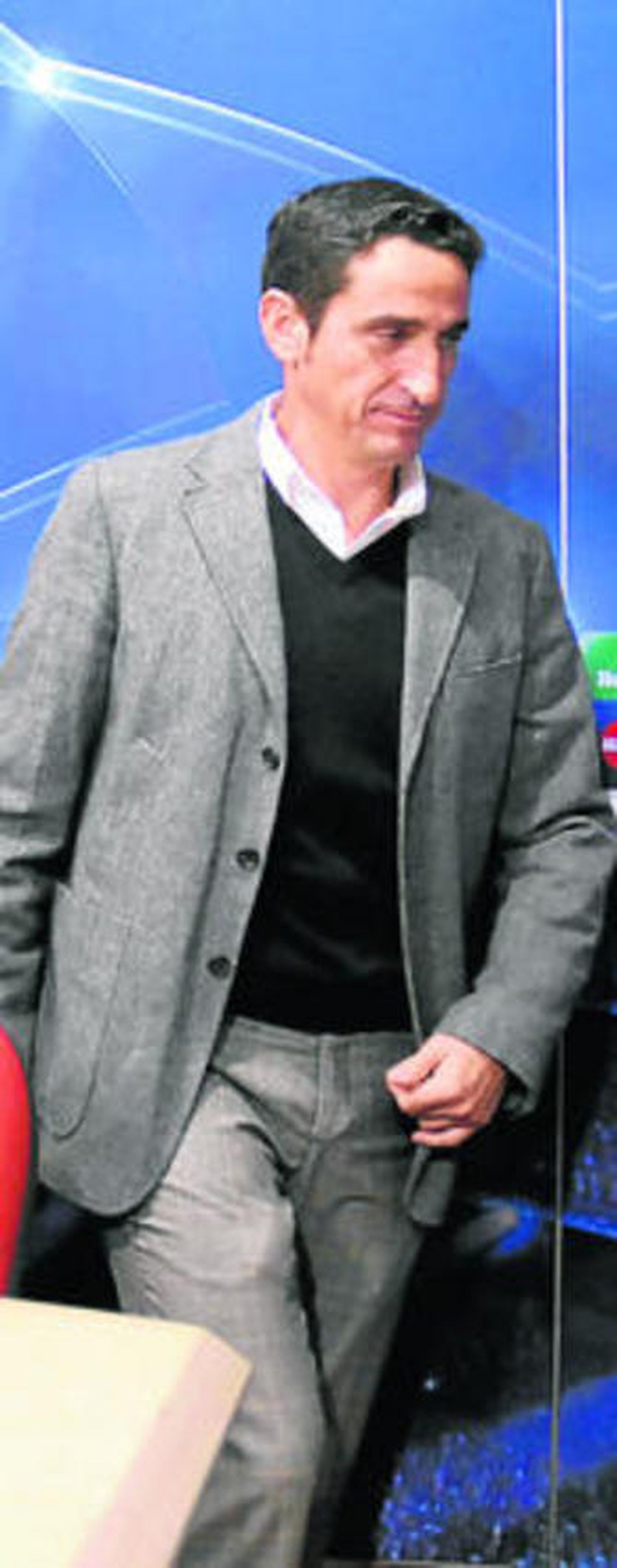 Jiménez, durante la rueda de prensa previa a la Champions.