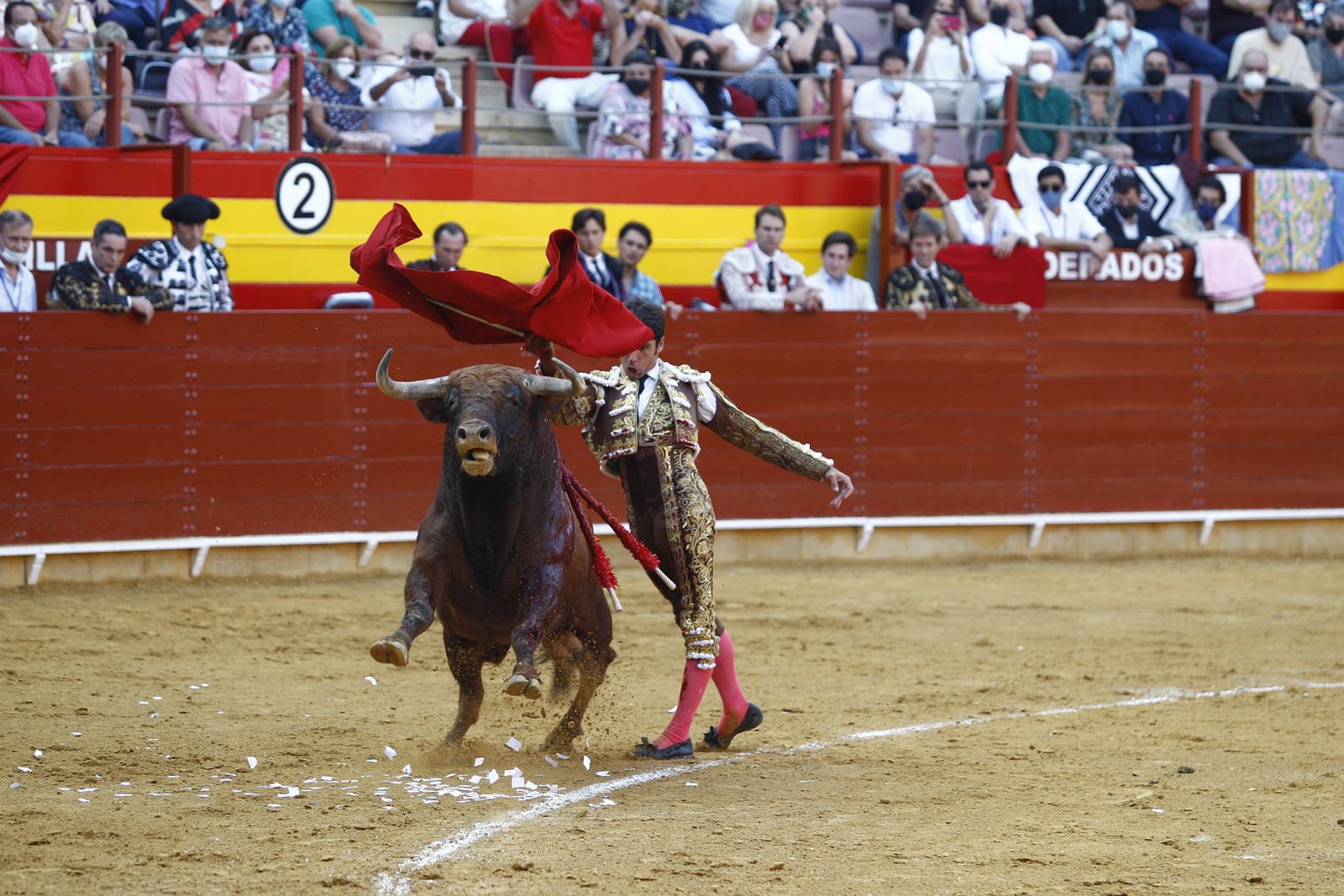 Fotogalería corrida de toros. Cayetano Rivera, Paco Ureña y Roca Rey. Roquetas de Mar.