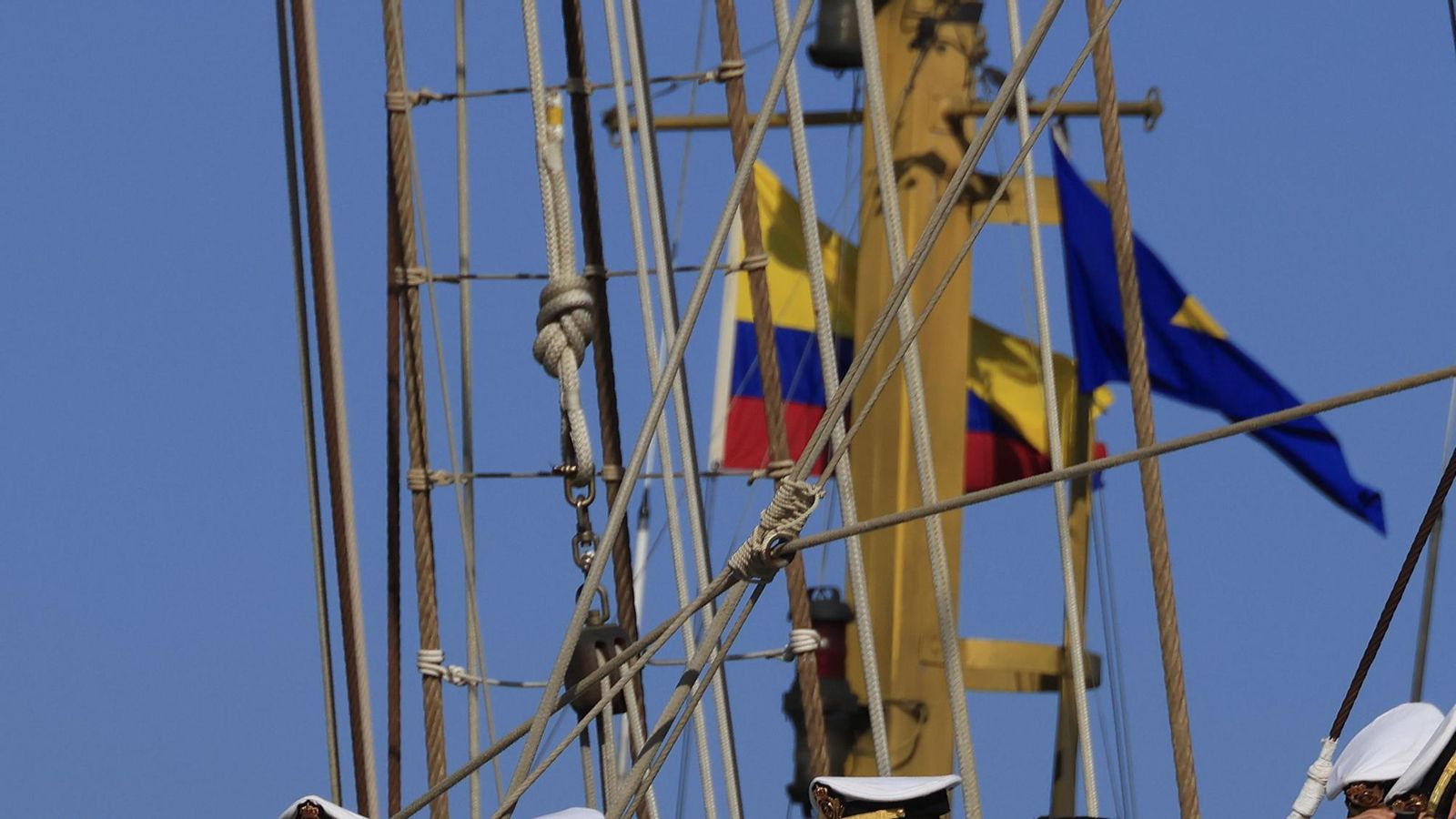 Las imágenes de la parada del 'Juan Sebastián de Elcano' en Cartagena de Indias (Colombia)