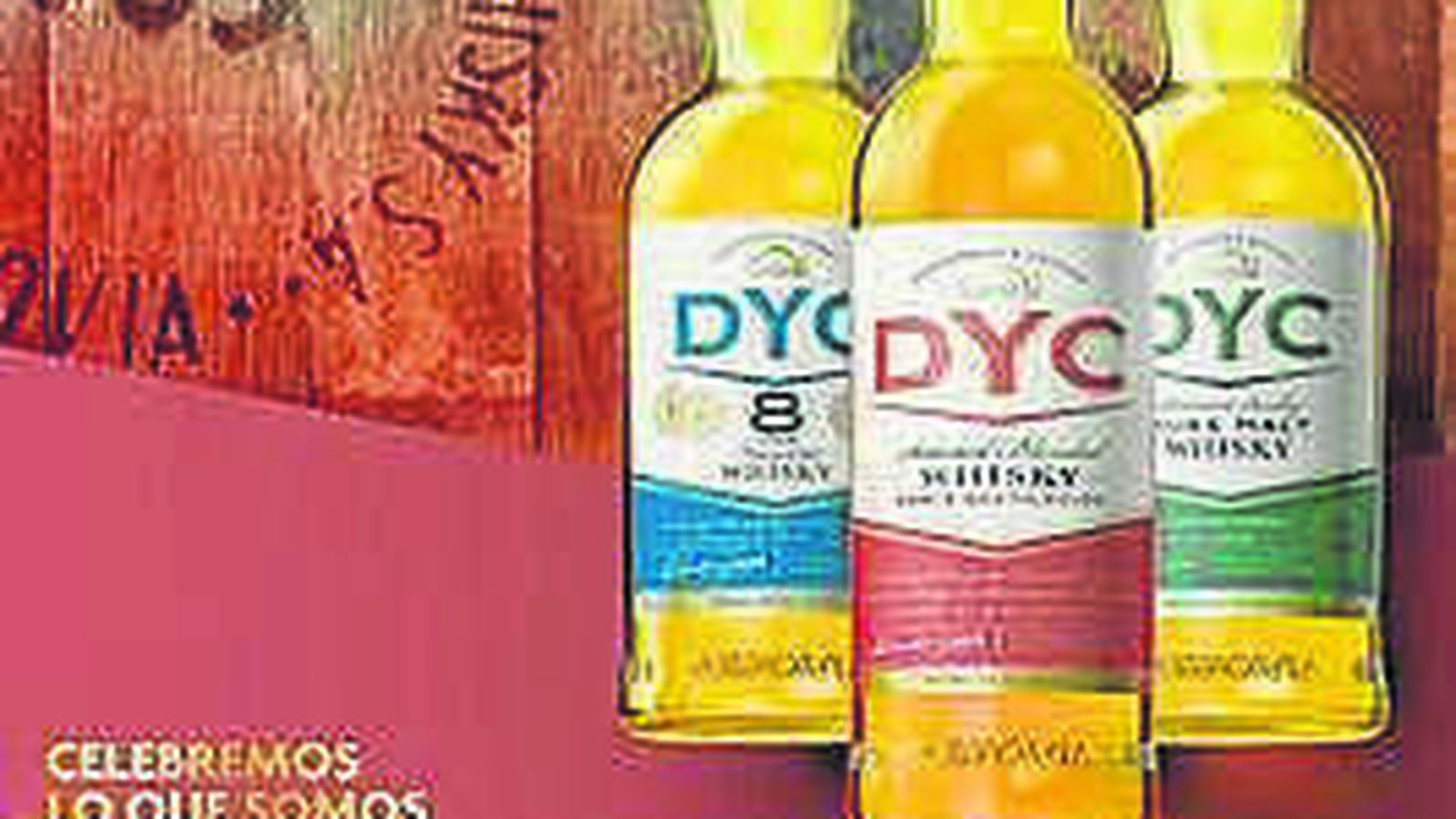 Botellas de whisky Dyc