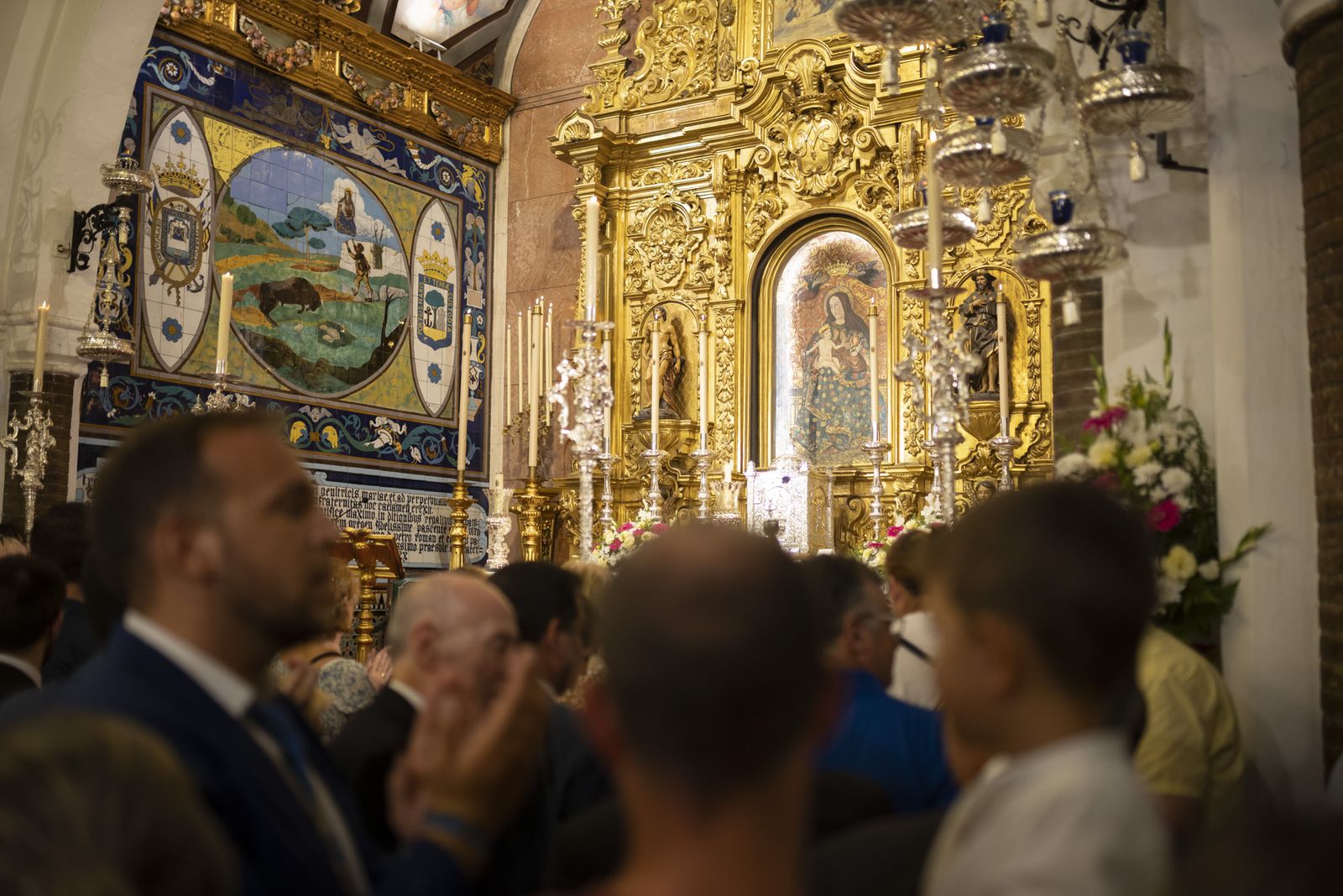 Imágenes de la recogida de la Virgen de la Cinta 2022