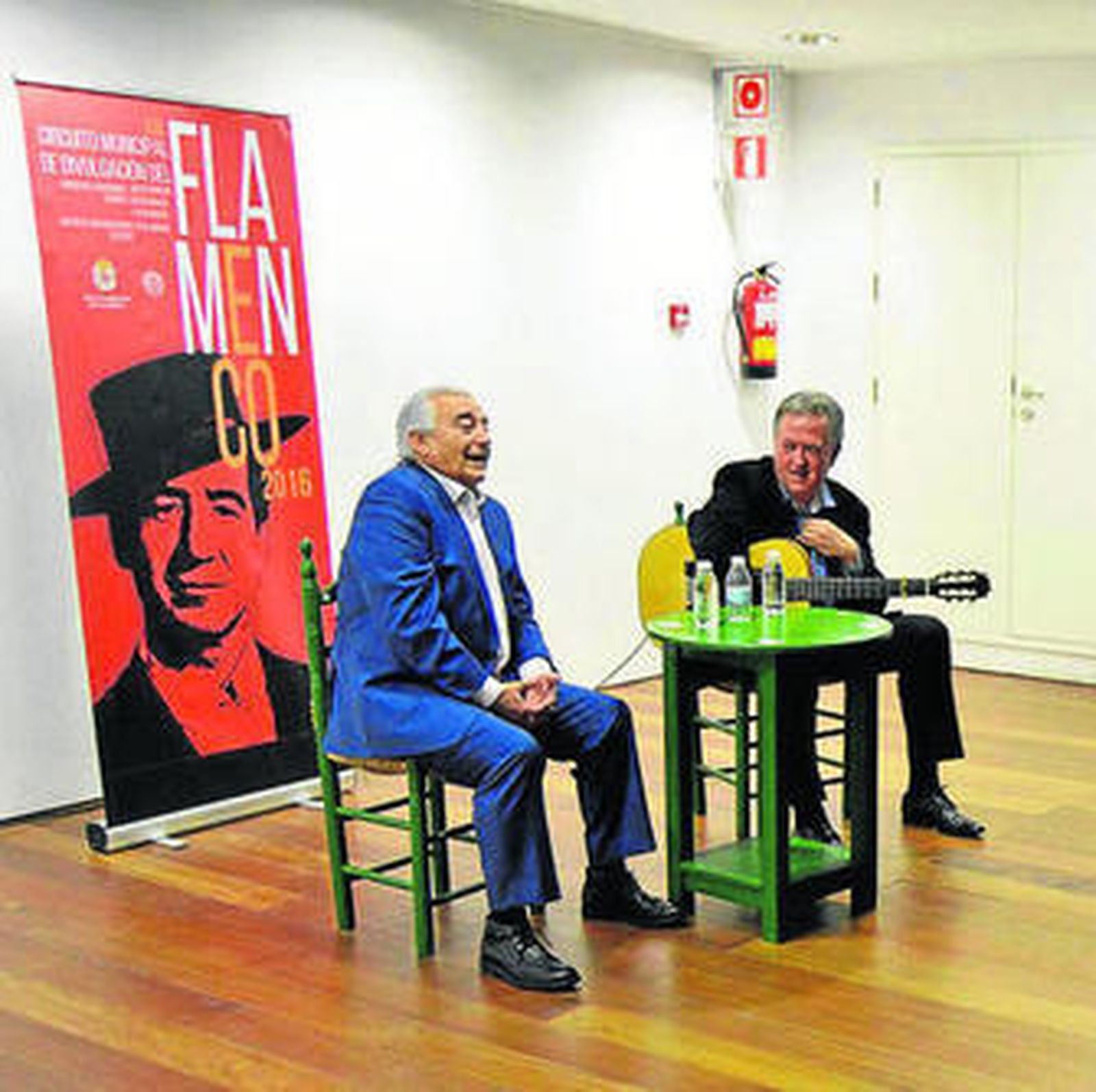 Calixto Sánchez durante su actuación en el Museo de la Guitarra.