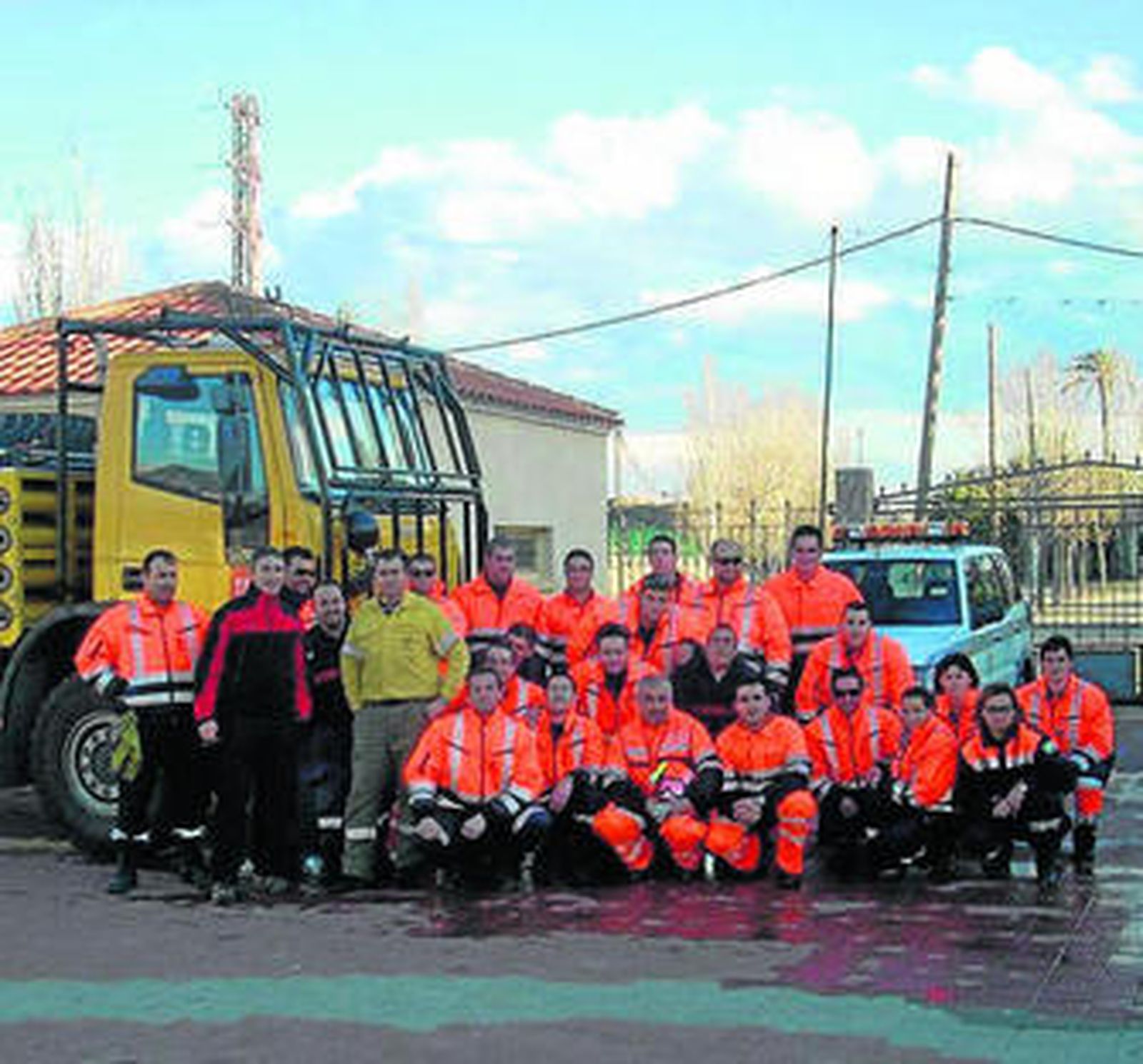 Participantes del curso en el Parque Luis Siret.