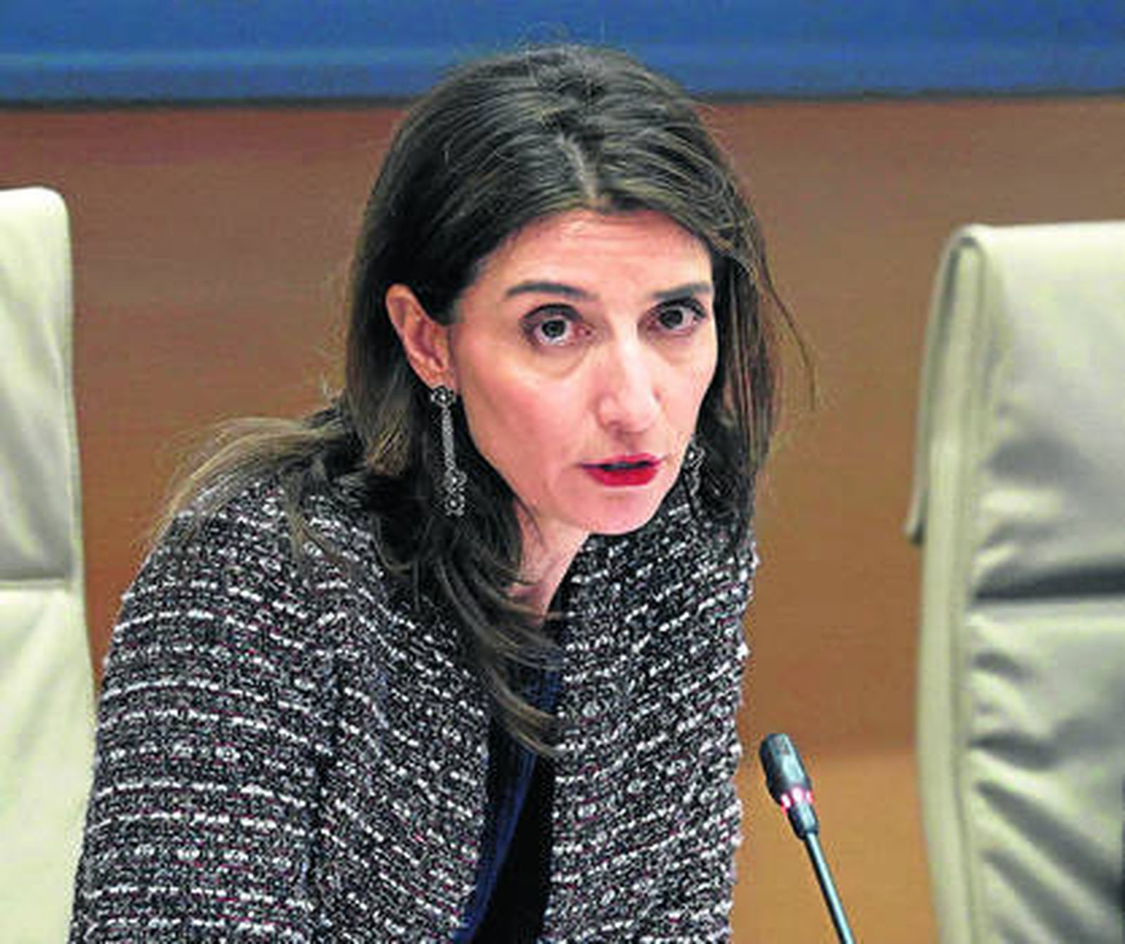 La ministra de Justicia, Pilar Llop, en la comisión de Justicia del Congreso de los Diputados.