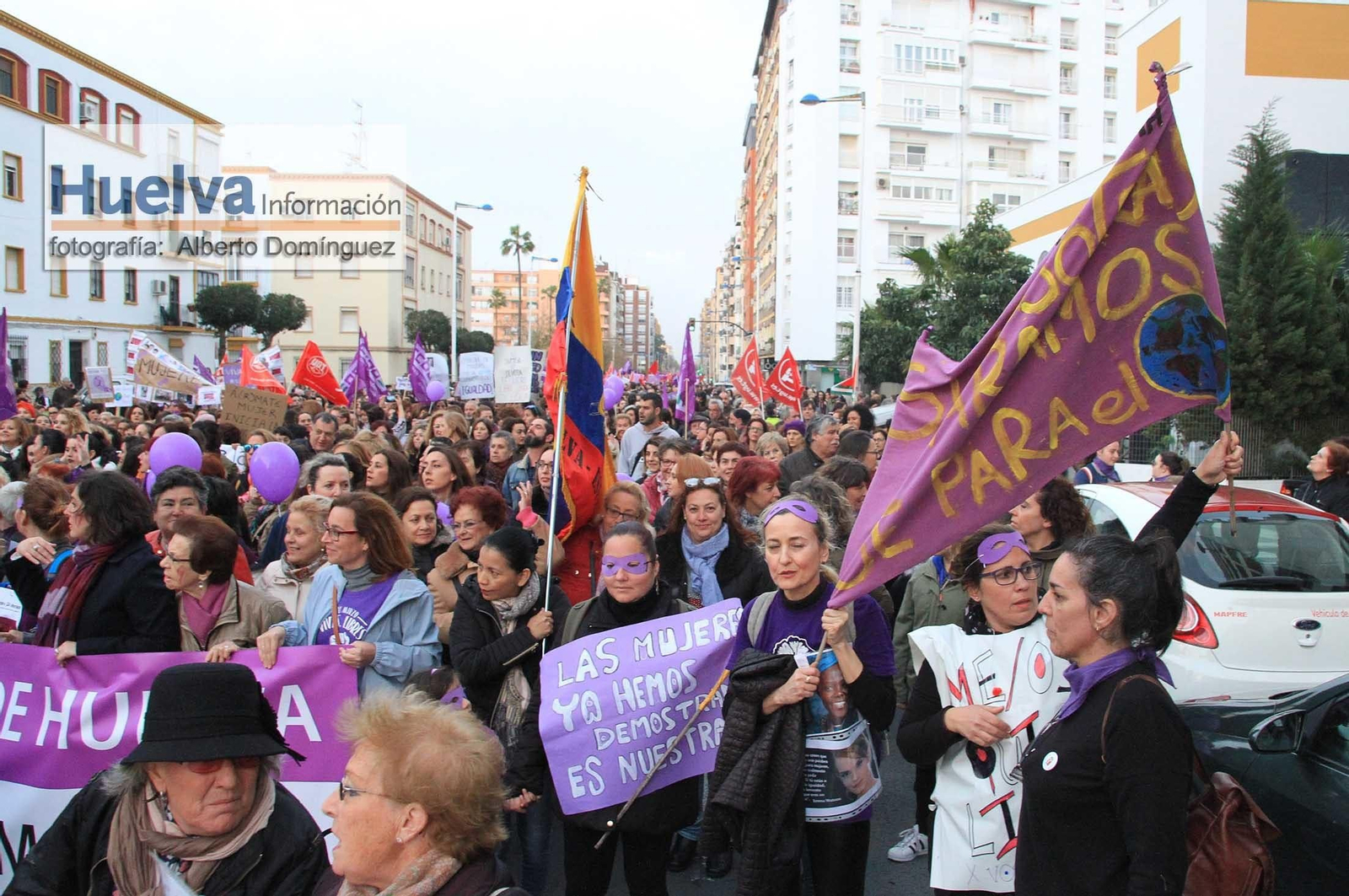Imágenes de la manifestación del 8-M en lucha por la igualdad
