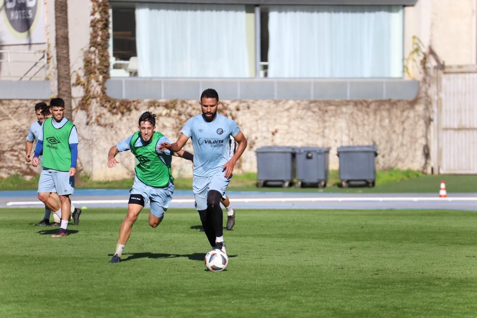 Imágenes del entrenamiento del Xerez DFC en Chapín Imágenes del entrenamiento del Xerez DFC en Chapín