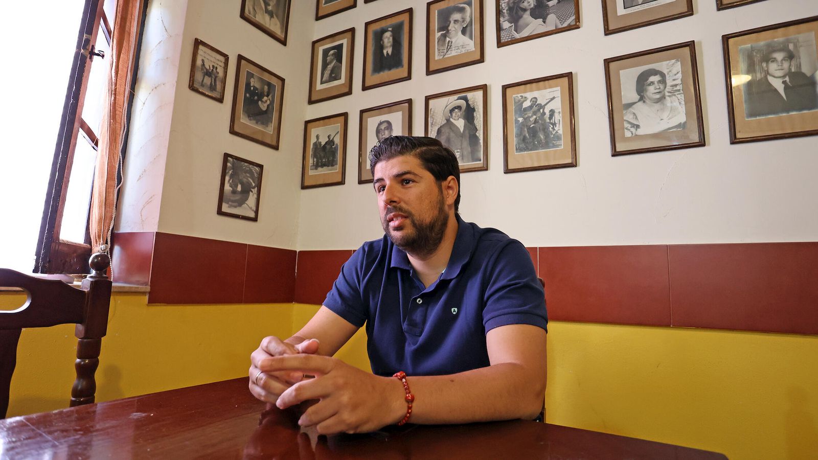 Manuel Valencia, en un momento de la entrevista.