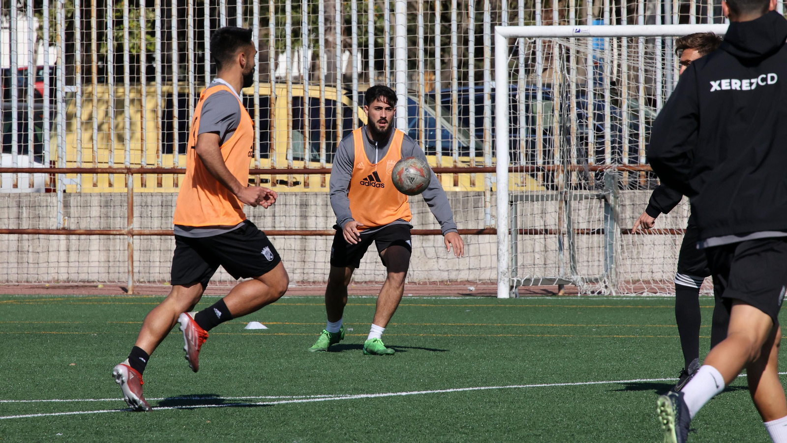 Entrenamiento de Juan Pedro 'El Pirata' con el Xerez CD