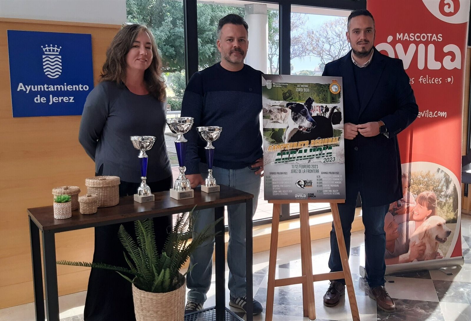 Presentación del cartel del  Campeonato de Andalucía de 'Agility'.