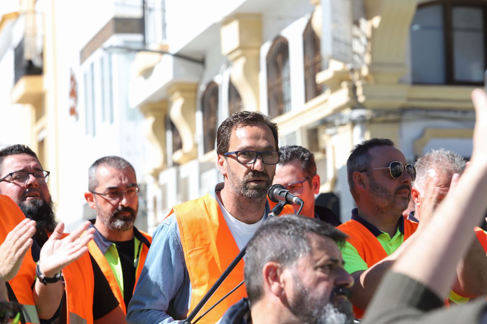 Las fotos de la manifestación de los trabajadores en huelga de Acerinox en Algeciras