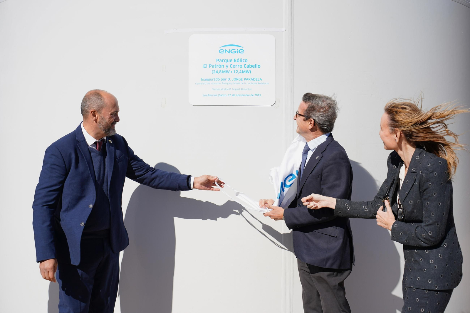 Las fotos de la inauguración de los parques eólicos El Padrón y Cerro Cabello de Los Barrios