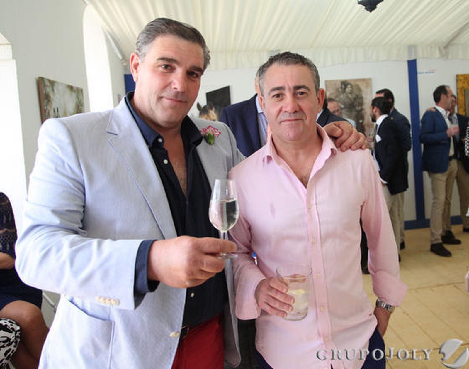 Cristóbal Corral, del hotel Sherry Park, y Francisco Romero, de Bodegas Fundador. 

Foto: Vanesa Lobo