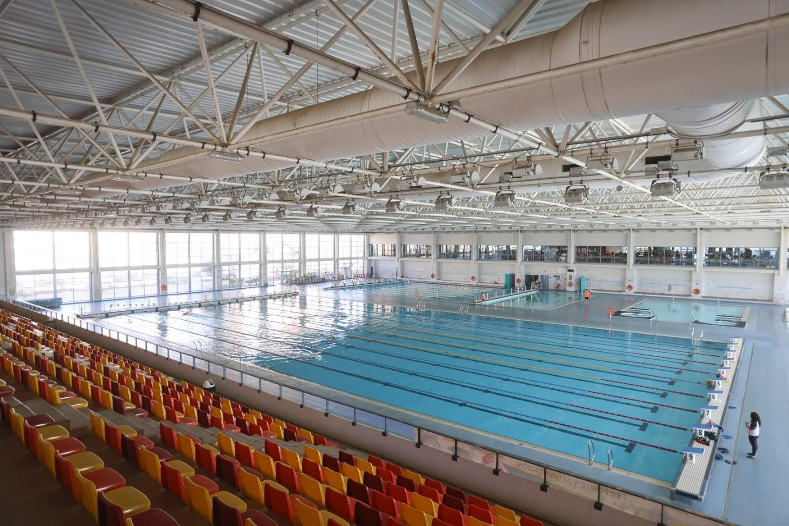 La reapertura de la piscina de 50 metros de Inacua, en imágenes