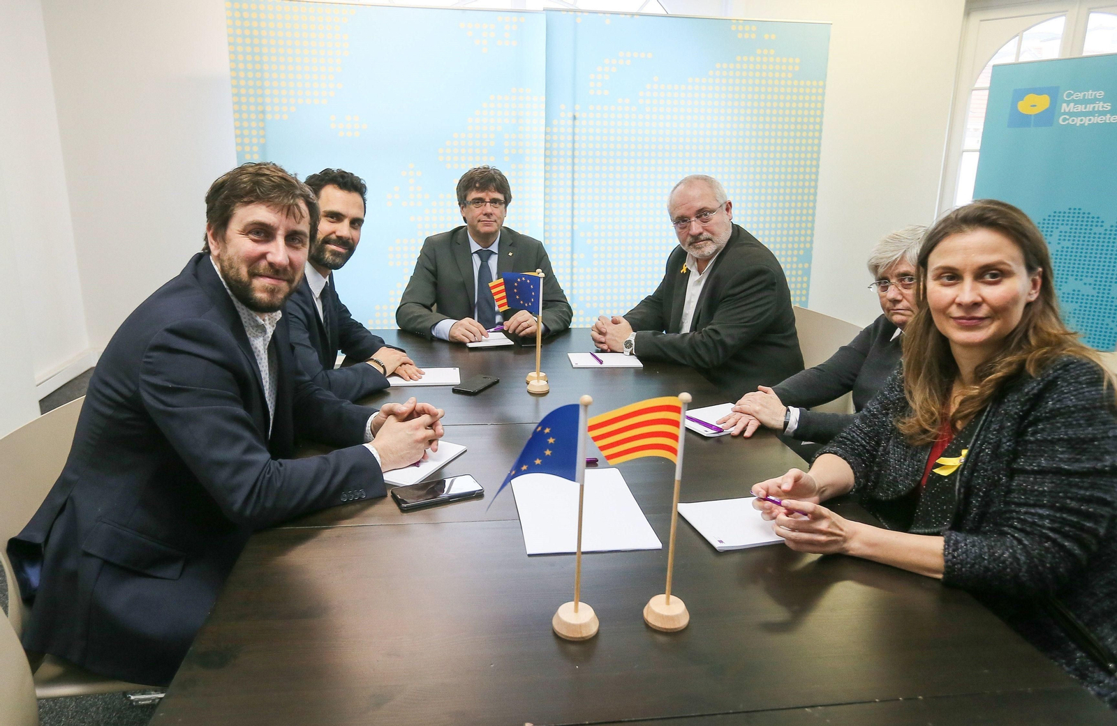 Comín Torrent, Puigdemont, Puig, Ponsatí y Serret.