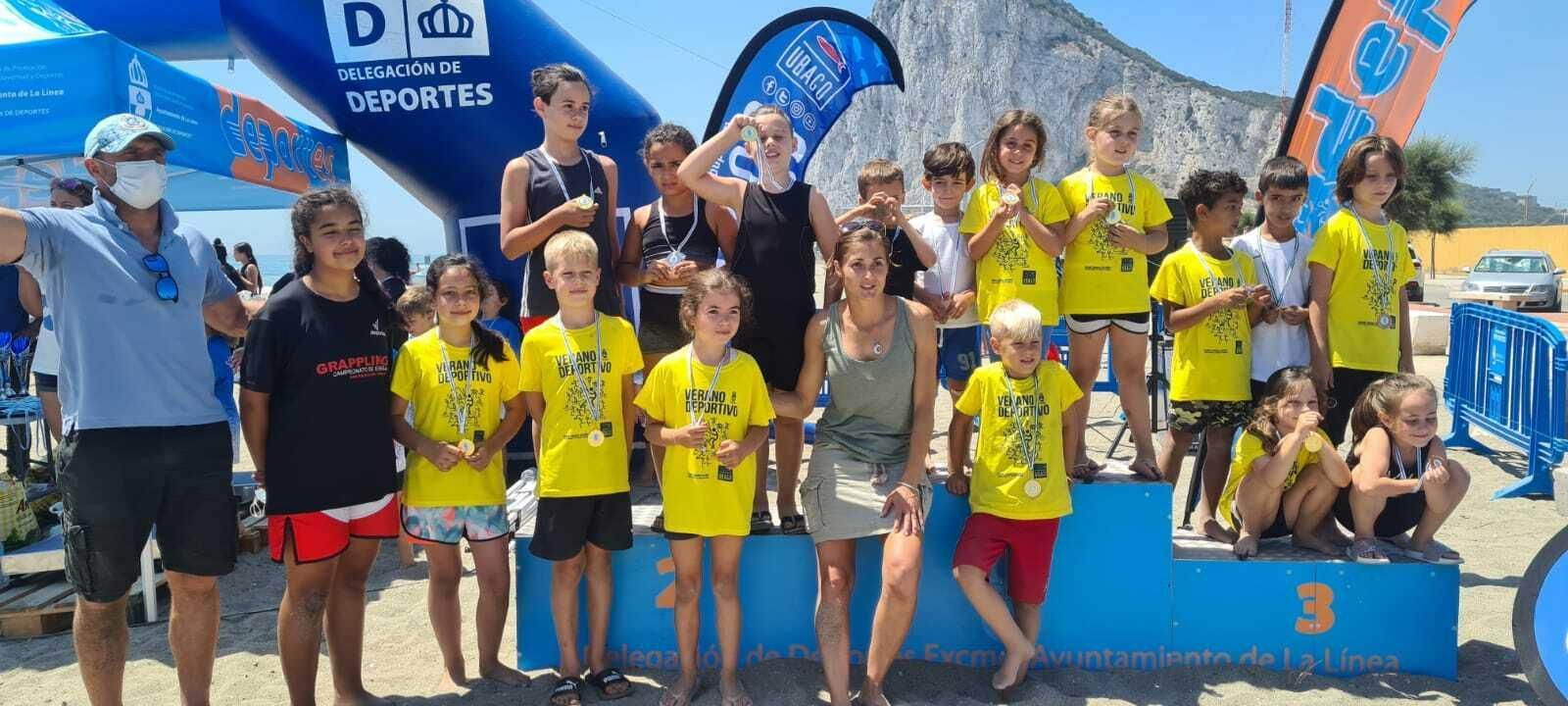 Los integrantes del Cai Club de La Línea, al término de la competición