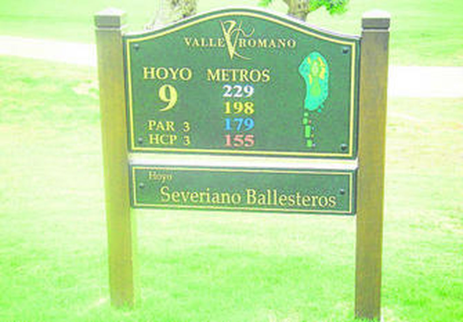 Imagen del hoyo 9 del Valle Romano, dedicado a Ballesteros.