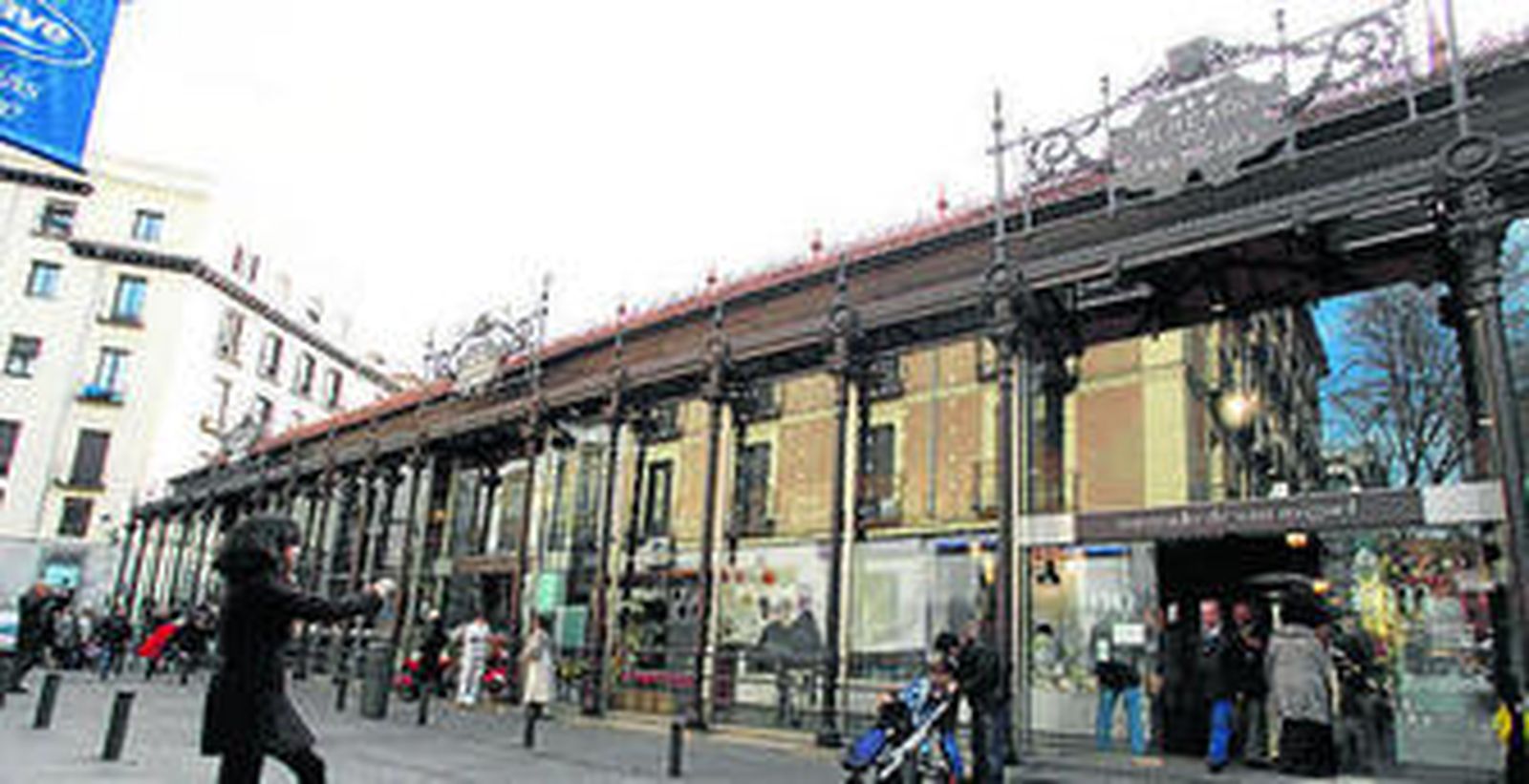 Fachada del mercado de San Miguel, en pleno centro de Madrid.