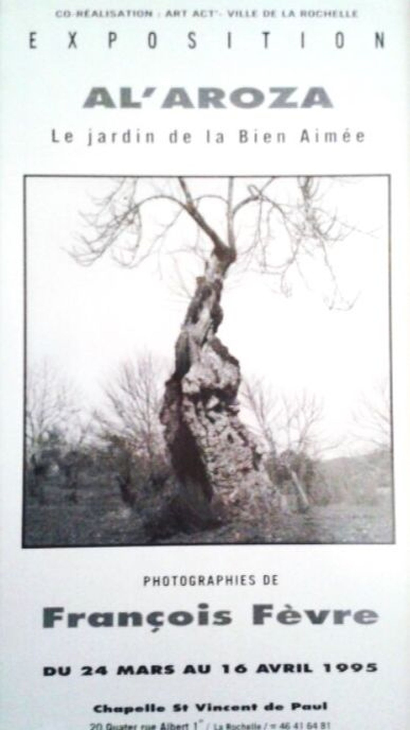 Cartel de la exposición de Galaroza en La Rochelle.