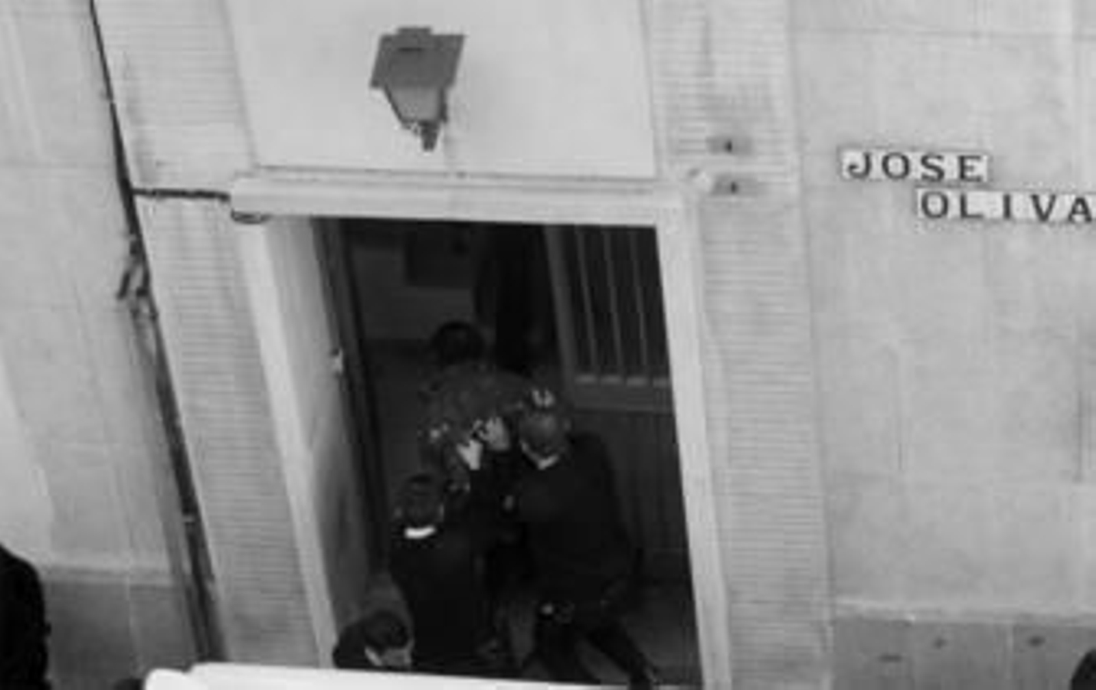 El presunto asesino de Mari Luz es introducido en el Palacio de Justicia para prestar declaración ante del juz instructor.