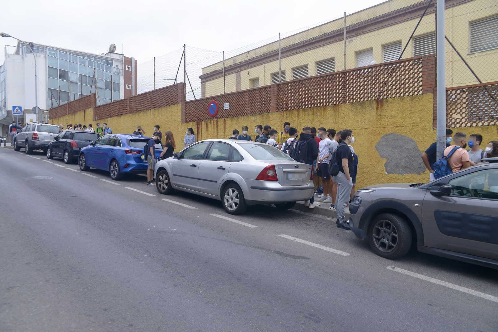 Fotos del primer dia de instituto en Algecrias