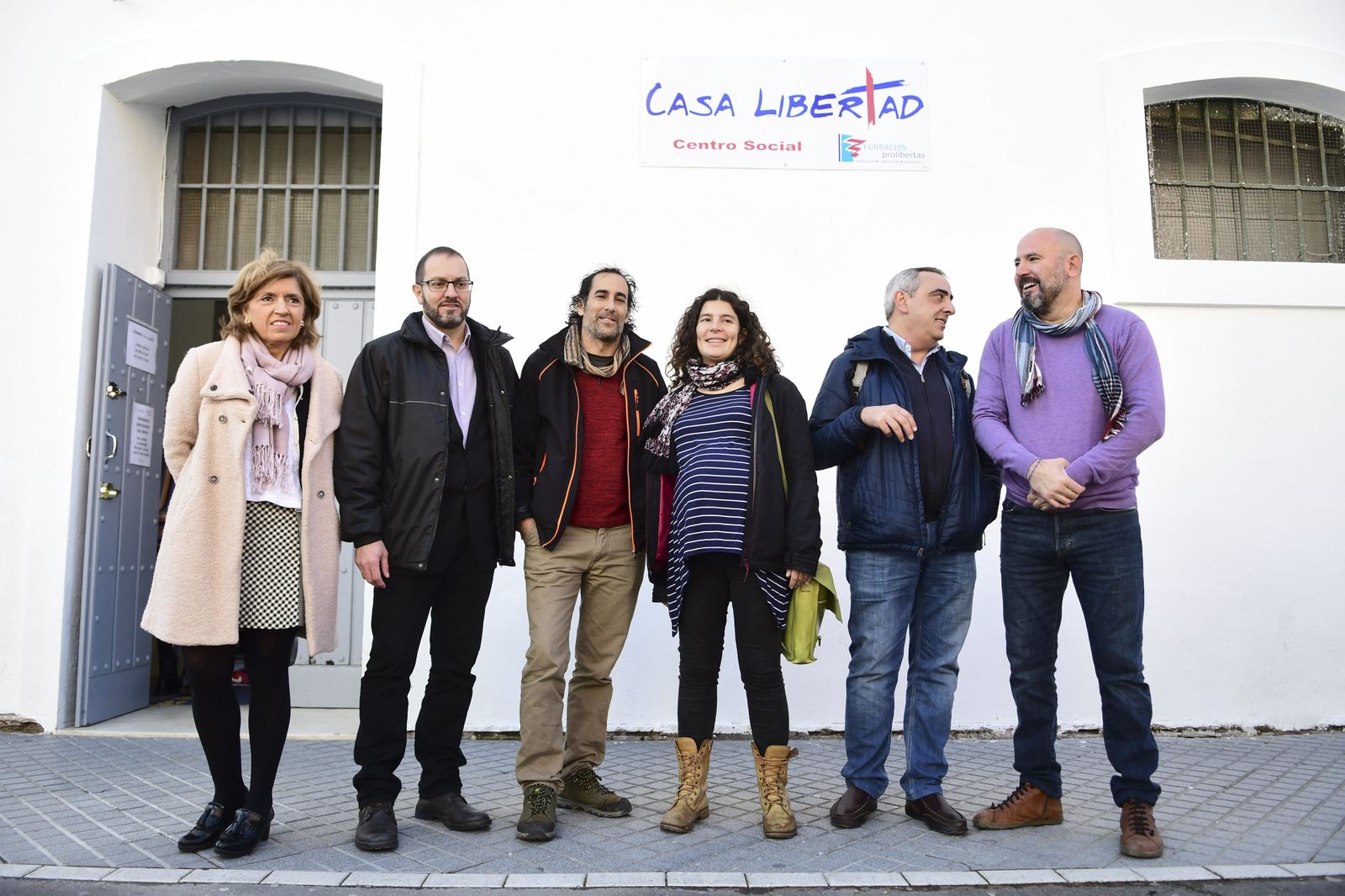 Inauguración de la Casa Libertad, ayer en Sagunto.