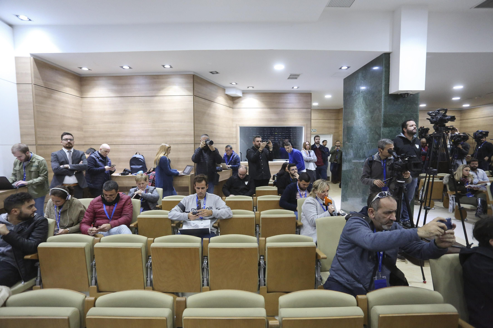La rueda de prensa de Richard Shaheen, en fotos