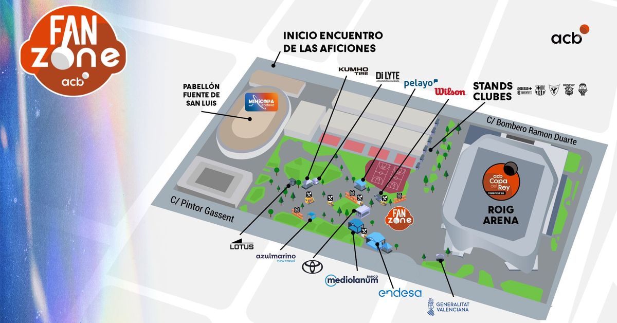 La Copa del Rey se vivirá en una Fan Zone sin precedentes: música y baloncesto en la gran fiesta de las aficiones