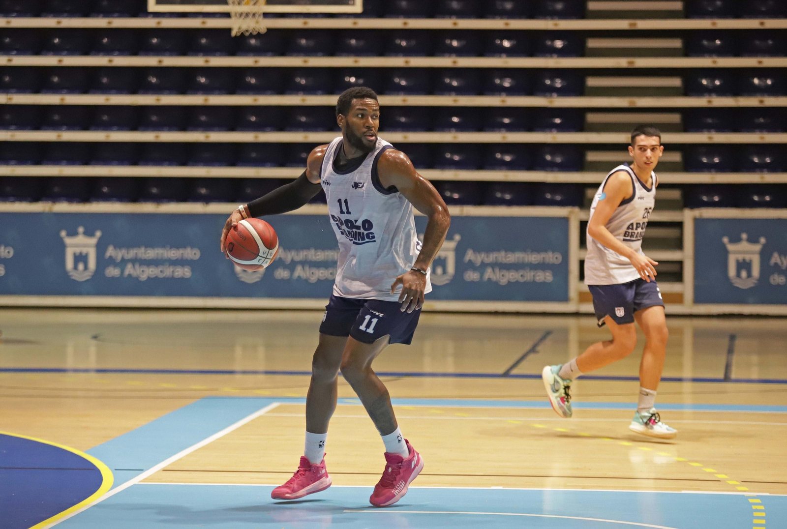 Marvin Mapaga, durante un entrenamiento