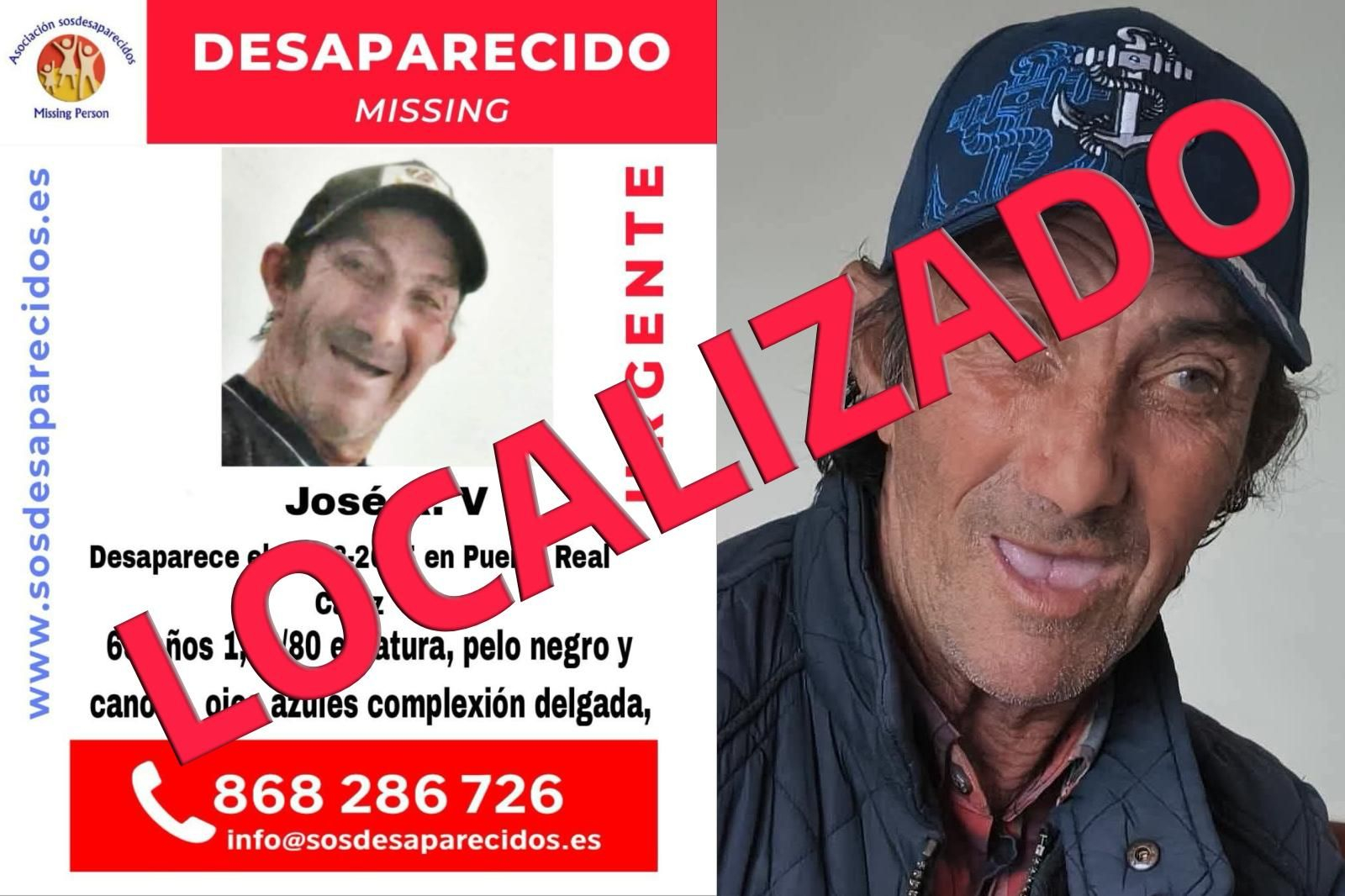 Encuentran al hombre desaparecido en Puerto Real