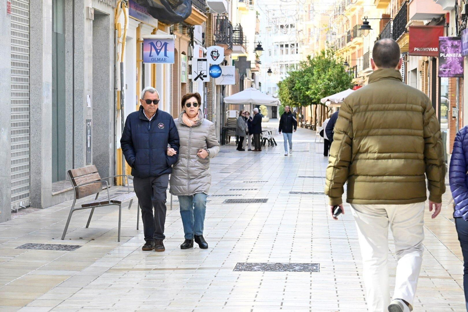 Calle peatonal de Huelva.